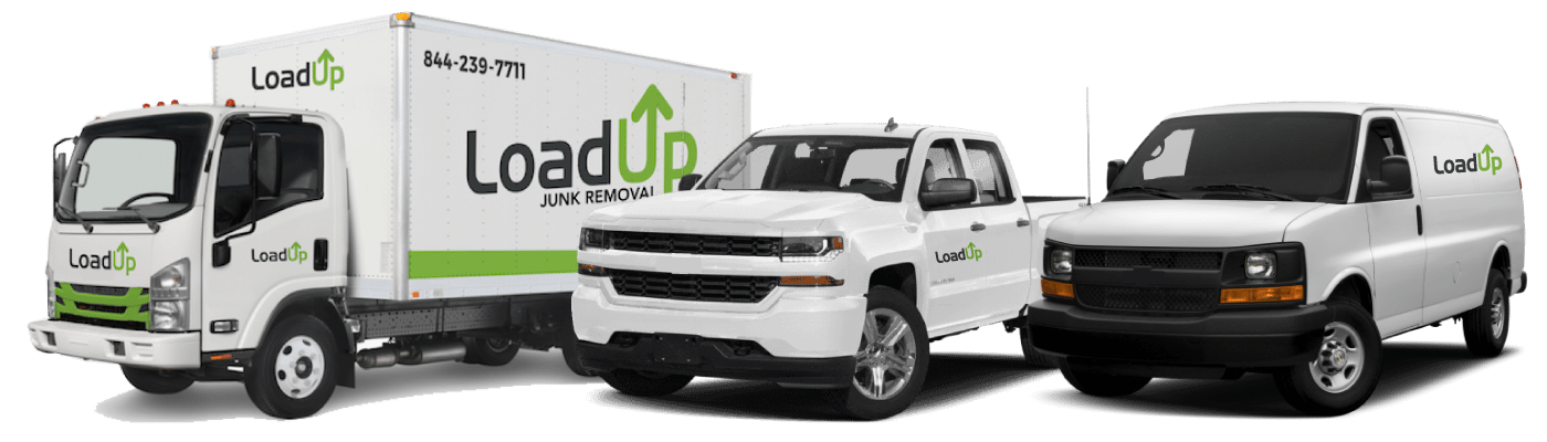 Branded junk removal trucks