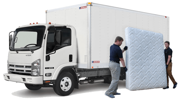 Junk removal truck for LoadUp junk removal