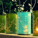 Lights Made From Tin Cans