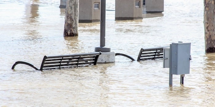 rising seas cause flooding & property damage