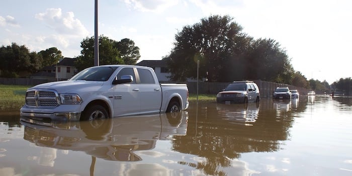 Rising sea levels cause road flooding