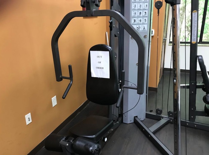 how to dispose of broken gym equipment
