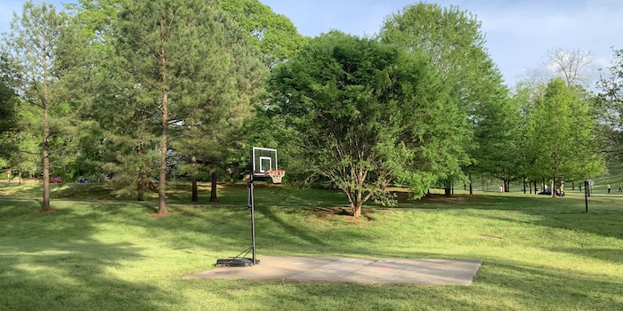 Portable basketball hoop removal and take down