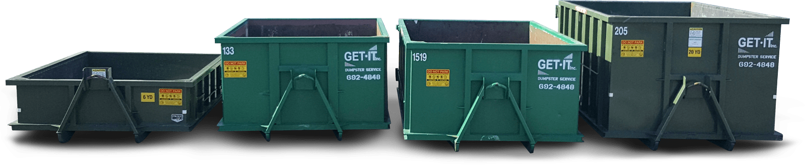 Construction site dumpster rental services