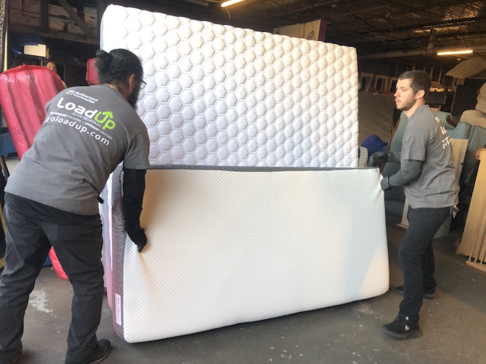 Donating mattresses to a furniture bank