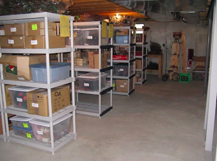 how to organize basement