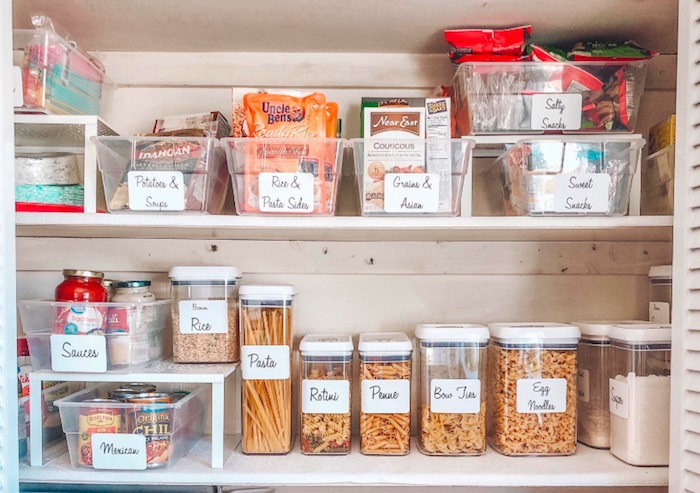 Steps to easily clean out the pantry