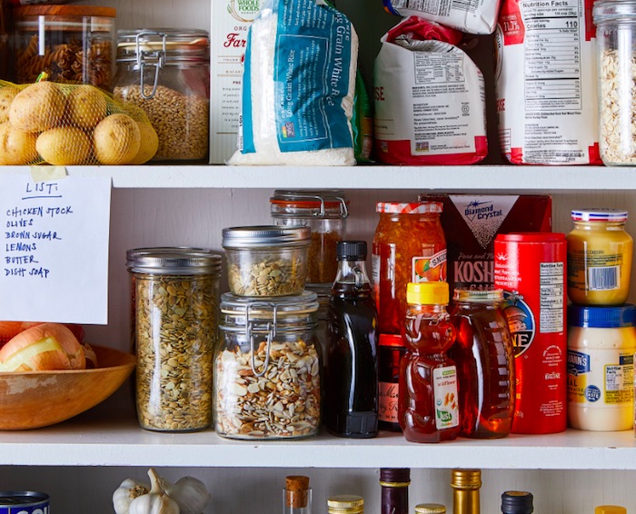 pantry items in groups