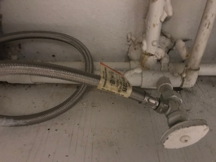 how to disconnect dishwasher water line