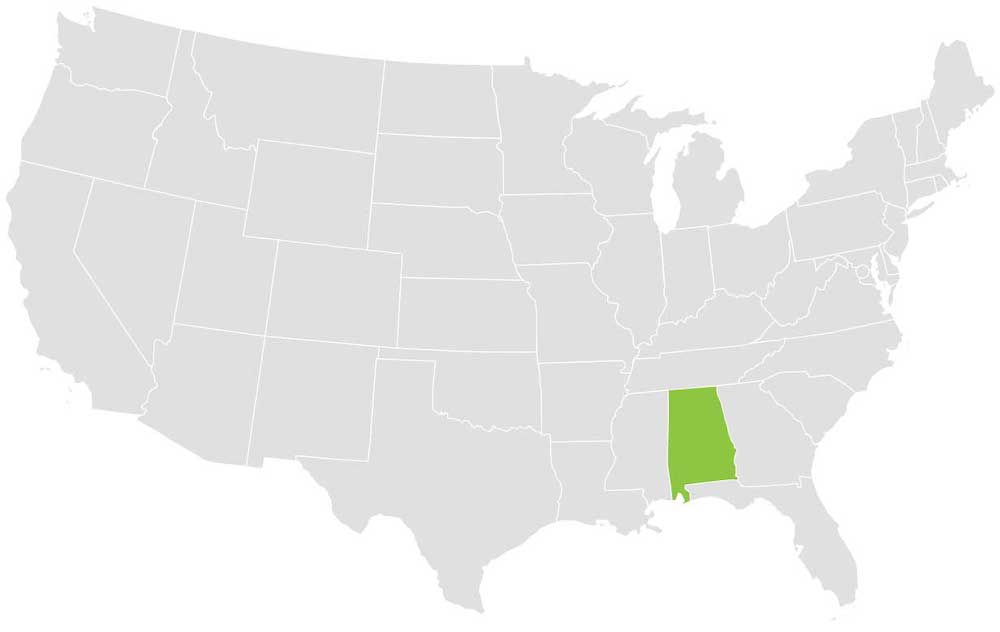 Alabama Loader Territory Map
