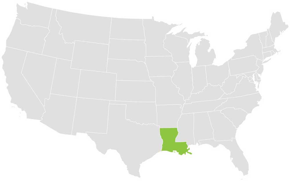 Louisiana Loader Territory Map