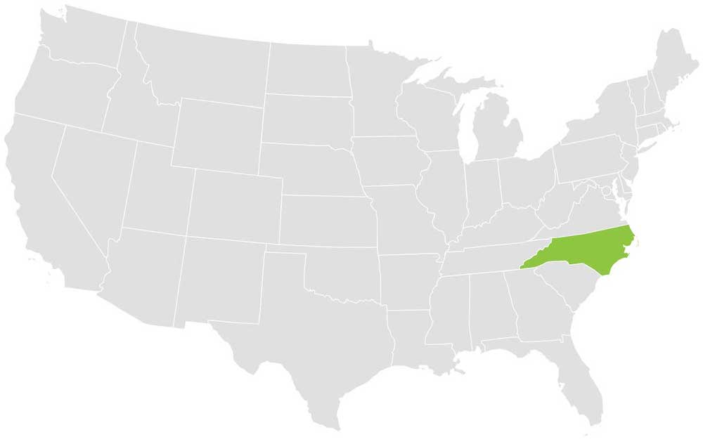 North Carolina Loader Territory Map