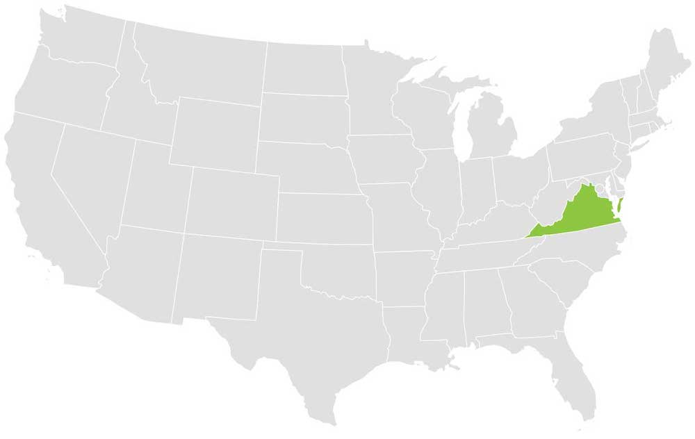 Virginia Loader Territory Map