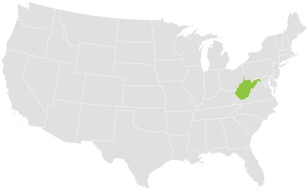 West Virginia Loader Territory Map