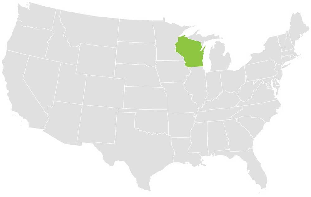 Wisconsin Loader Territory Map