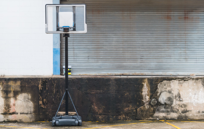 Portable basketball goal