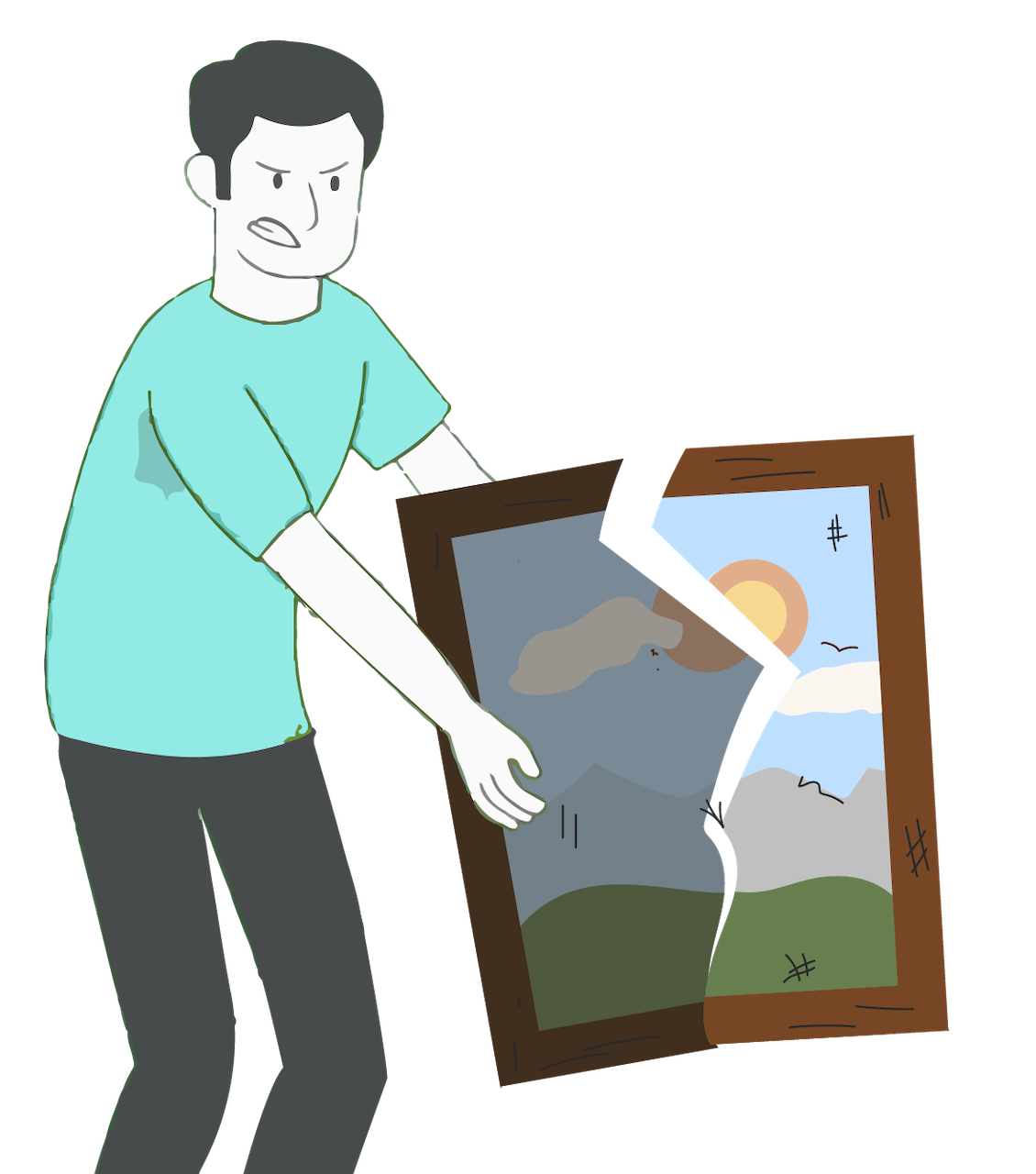 Picture frame removal and disposal