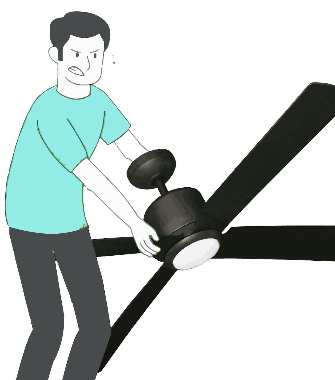 Let LoadUp handle the heavy lifting and take care of proper disposal of your old ceiling fan!