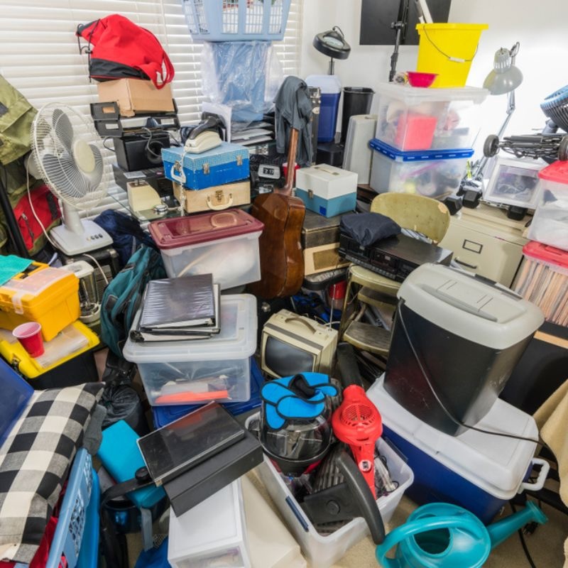 Junk filled room in an estate that needs to be cleaned out in Granby, CO.