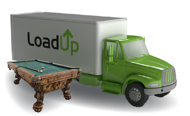 We can easily remove your pool table with our LoadUp trucks.