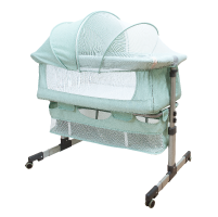 Old baby travel crib ready for removal