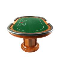 Old poker table ready for professional 