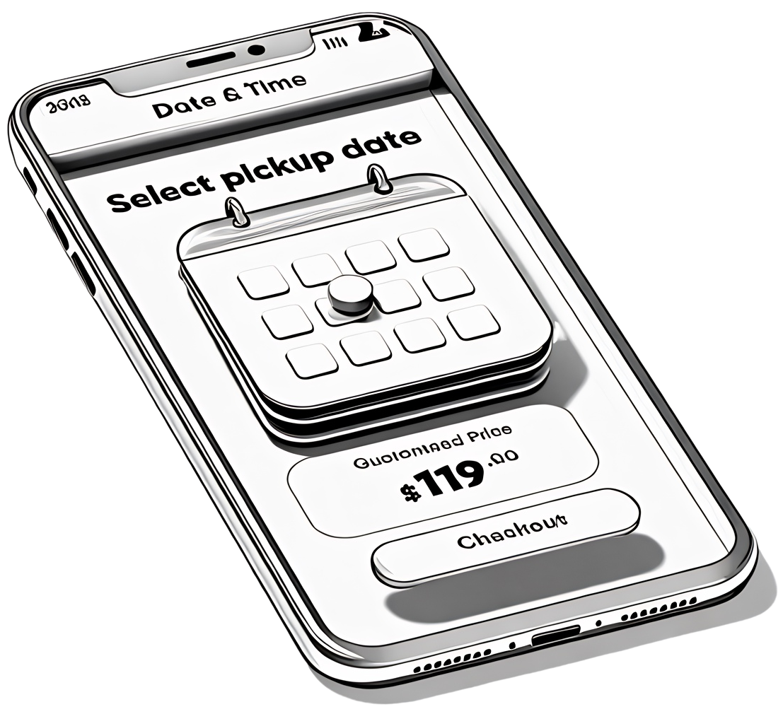 Mobile phone with upfront pricing.