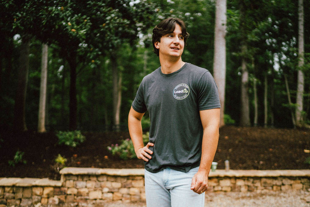 Loader standing outside